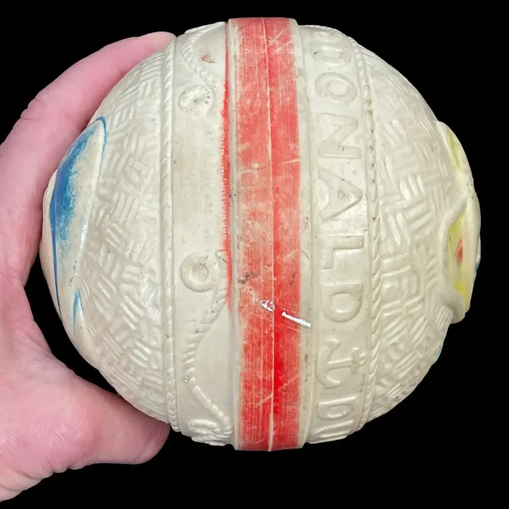 Vintage Walt Disney Donald Duck Rubber Ball Sun Rubber MCM 1960s Toy Rare READ